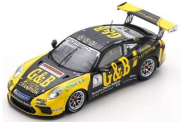 [予約] スパーク 1/43 ポルシェ 911 GT3 Cup カレラカップ スカンジナビア チャンピオン 2020 No.1　S8498