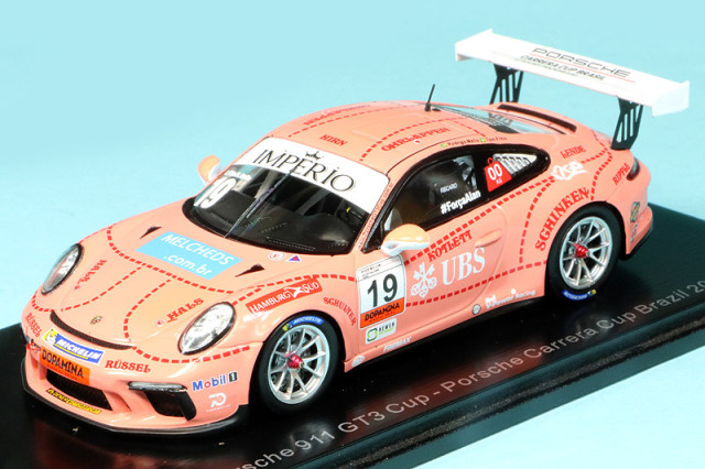 スパーク 1/43 ポルシェ 911 GT3 カップ ポルシェカレラカップ ブラジル 2018 No.19　S8503