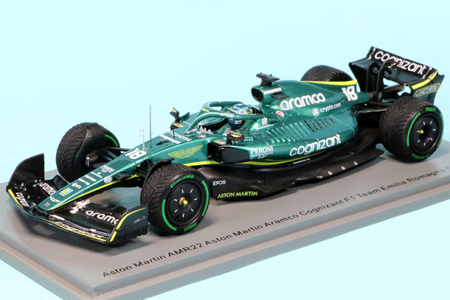 スパーク 1/43 アストン マーチン アラムコ コグニザント AMR22 エミリアロマーニャGP 2022 L.ストロール　S8532