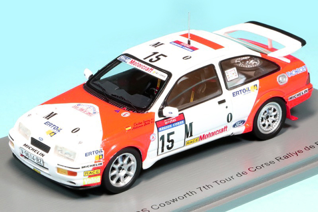 スパーク 1/43 フォード シエラ RS コスワース ツール ド コルス フランスラリー 1987 7th No.15　S8705