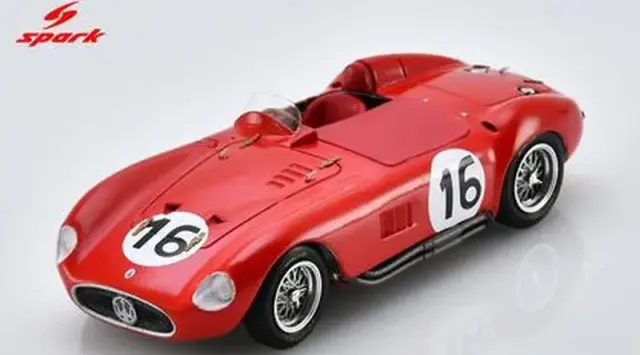 [予約] スパーク 1/43 マセラティ 300S No.16 24H ルマン 1955 (シャシー #3055 / ショートノーズ) L. ムッソ - "ジーノ"　S8776