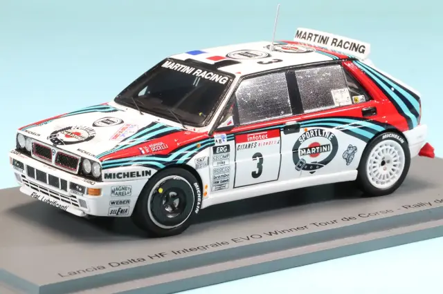 スパーク 1/43 ランチア デルタ HF インテグラーレ EVO No.3 ウィナー ツール・ド・コルス（ラリー・ド・フランス）1992 D.オリオール / B.オッセリ　S9017