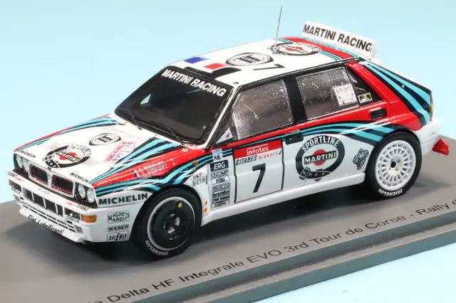 スパーク 1/43 ランチア デルタ HF インテグラーレ EVO No.7 3位 ツール・ド・コルス（ラリー・ド・フランス）1992 P.ブガルスキ / D.ジロデ　S9018