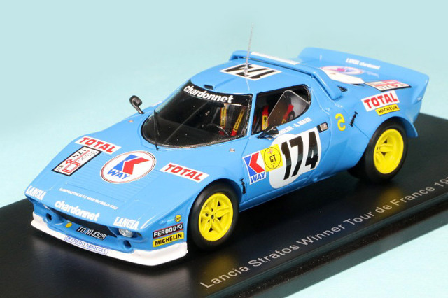 スパーク 1/43 ランチア ストラトス HF TDF 1975 Winner No.174