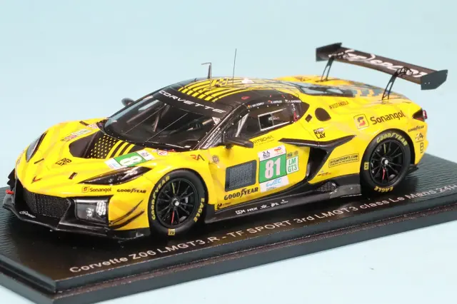スパーク 1/43 コルベット Z06 LMGT3.R No.81 TFスポーツ 3rd LMGT3 class ルマン 2025 T. Van Rompuy - R. Andrade - C. Eastwood S9301