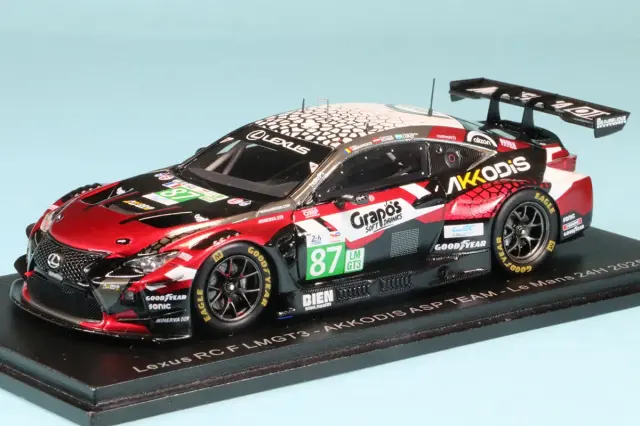 スパーク 1/43 レクサス RC F LMGT3 No.87_AKKODIS ASP TEAM ルマン 2025 P. Umbrarescu -_J. Lopez - C. Schmid　S9303