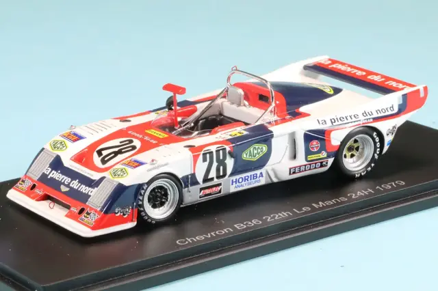 スパーク 1/43 シェブロン B36 No.28 22位 ルマン 1979 N.デル・ベロ / A.デュフレンヌ / B.ヴェルディエ　S9416