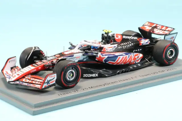 スパーク 1/43 ハース VF-25 No.87 マネーグラム・ハースF1チーム アメリカGP 2025 O.ベアマン　S9647