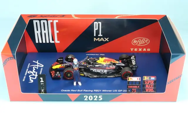 スパーク 1/43 レッドブル・レーシング RB21 No.1 オラクル レッドブル・レーシング ウィナー アメリカGP 2025 M.フェルスタッペン S9666