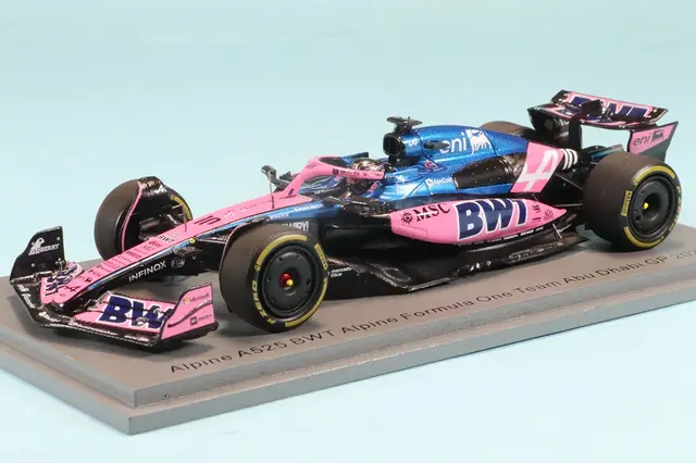 スパーク 1/43 アルピーヌ A525 No.10 BWT アルピーヌF1チーム アブダビGP 2025 P.ガスリー S9682
