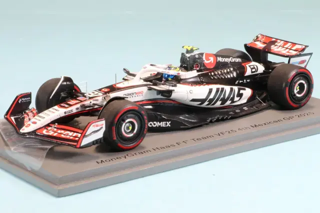 スパーク 1/43  マネーグラム ハース F1チーム VF25 No.87 2025 メキシコGP 4位 O.ベアマン　S9676