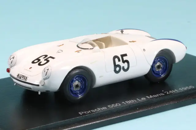 260429　スパーク 1/43 ポルシェ 550 No.65 ルマン 1955 G.オリヴィエ / J.ジェザー　S9714
