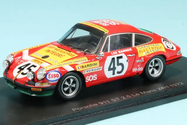 260429　スパーク 1/43 ポルシェ 911 ST 2.5 No.45 ルマン 1972 D.バルディーニ / L.バナー　S9779