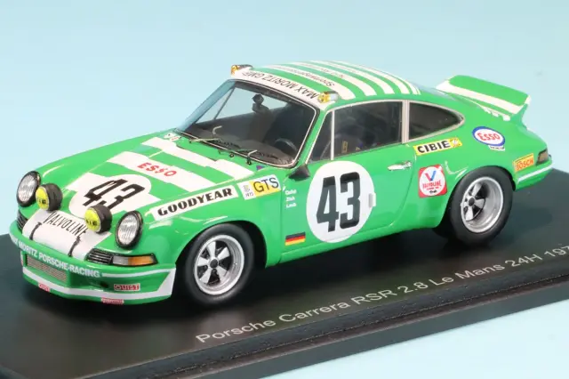 260429　スパーク 1/43 ポルシェ カレラ RSR 2.8 No.43 ルマン 1973 G.クイスト / J.ジンク / M.ラウブ　S9784