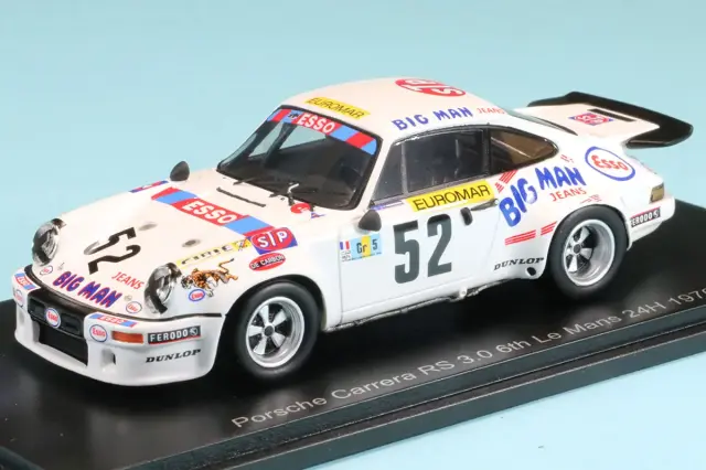 スパーク 1/43 ポルシェ カレラ RS 3.0 No.52 6位 ルマン 1976 R.トゥルール / A.キュディーニ / R.ブーベ　S9815