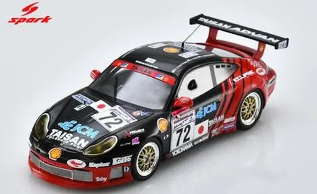 [予約] スパーク 1/43 ポルシェ 996 GT3 RS No.72 11位 24H ルマン 2001 K. 西沢和之 - A. 余郷敦 - H. 福山英朗　S9948