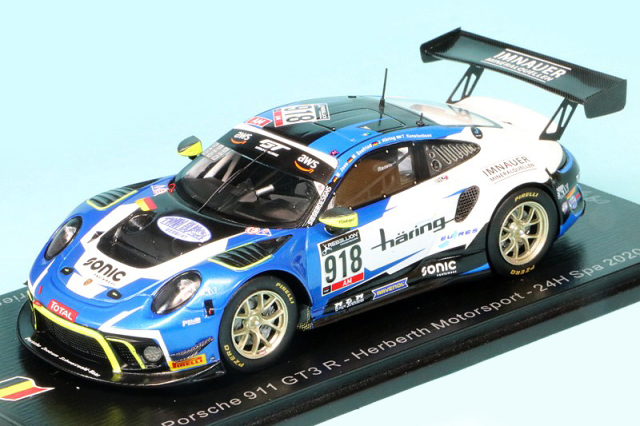 スパーク 1/43 ポルシェ 911 GT3 R スパ 24h 2020 No.918　SB404