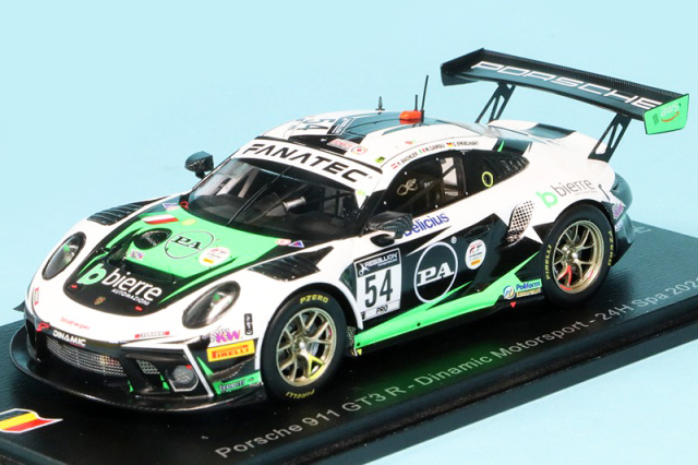 スパーク 1/43 ポルシェ 911 GT3 R スパ 24h 2021 No.54　SB465