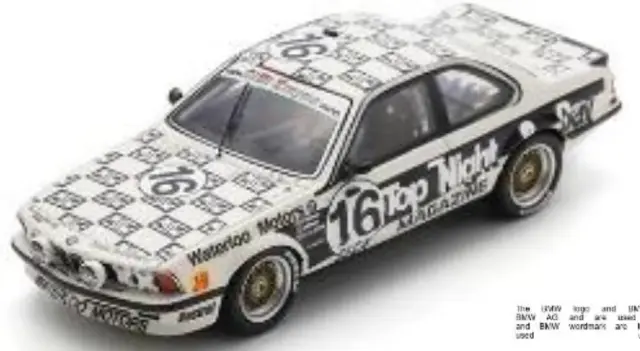 [予約] スパーク 1/43 BMW 635 CSi スパ 24h 1986 No.16　SB666