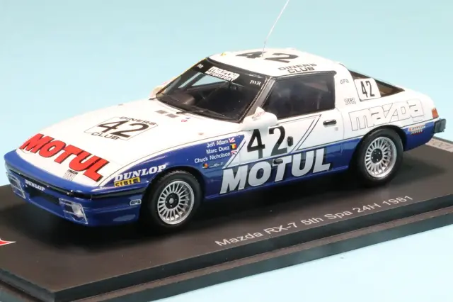 スパーク 1/43 マツダ RX-7 TWR No.42 スパ 24h 5位 1981 M.デュエ／J.アラム／C.ニコルソン　SB697
