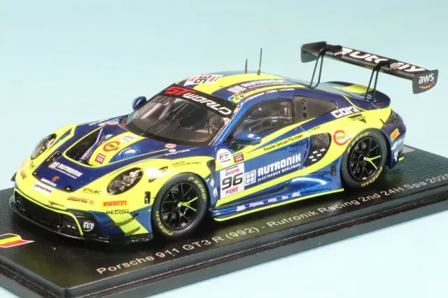 260424S　スパーク 1/43 ポルシェ 911 GT3 R (992) No.96 ルトロニック・レーシング スパ 24h 2025 2位（スヴェン・ミューラー／パトリック・ニーダーハウザー／アレッシオ・ピカリエッロ）　SB850