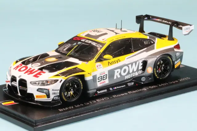 260623 スパーク 1/43 BMW M4 GT3 EVO No.98 ロウ・レーシング スパ 24h 2025 5位(アウグスト・ファルフス/イェッセ・クローネ/ラファエレ・マルチェッロ) SB851