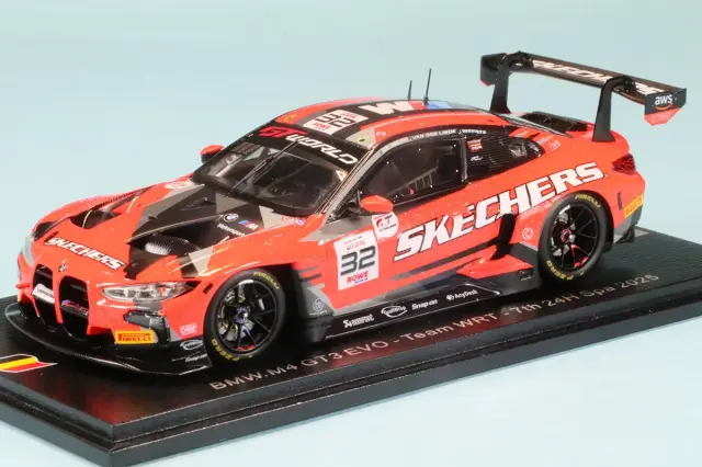 260623 スパーク 1/43 BMW M4 GT3 EVO No.32 チームWRT スパ 24h 2025 7位(ウーゴ・ド・ウィルデ/シャルル・ウェールツ/ケルビン・ファン・デル・リンデ) SB853