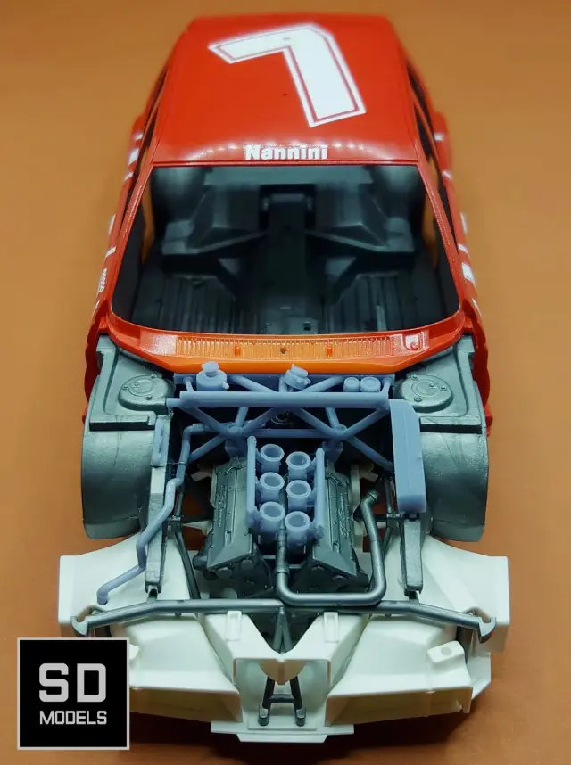 [予約] SD MODELS 1/20 3Dプリントパーツ  アルファロメオ 155DTM 1993 エンジン 他改修パーツセット タミヤ対応　SD-A01