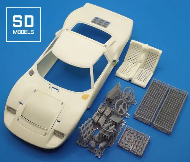 [予約] SD MODELS 1/24 3Dプリントパーツ  フォード GT40 Mk.1 追加パーツ フジミ対応　SD-F01
