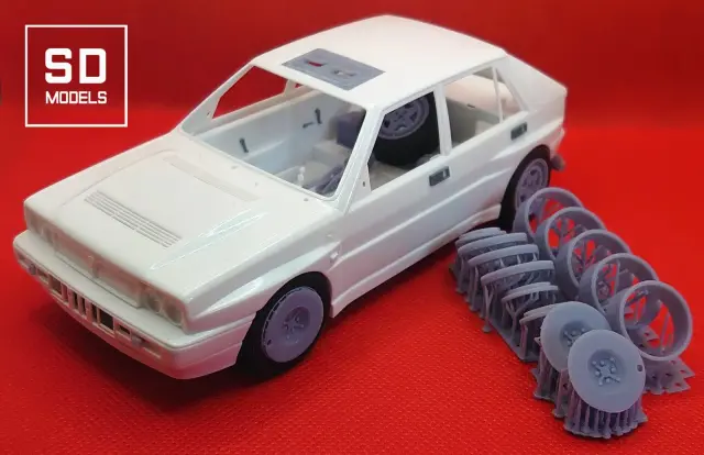 [予約] SD MODELS 1/24 3Dプリントパーツ  ランチア デルタ 16V サンレモ 1989 ターマック仕様  追加パーツセット ハセガワ対応　SD-L02_1