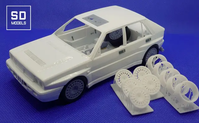 [予約] SD MODELS 1/24 3Dプリントパーツ  ランチア デルタ 16V モンテカルロ 1989 - 1991 ターマック仕様 追加パーツセット ハセガワ対応　SD-L02_2