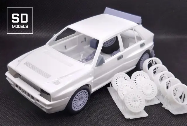 [予約] SD MODELS 1/24 3Dプリントパーツ  ランチア スーパー デルタ ターマック仕様 追加パーツセット ハセガワ対応　SD-L03_1