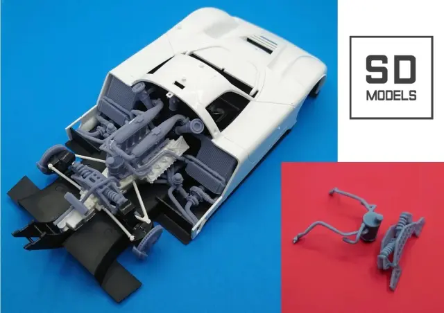 SD MODELS 1/24 3Dプリントパーツ ニッサン R89C JSPC 1989 追加パーツセット タミヤ対応 SD-N01_1