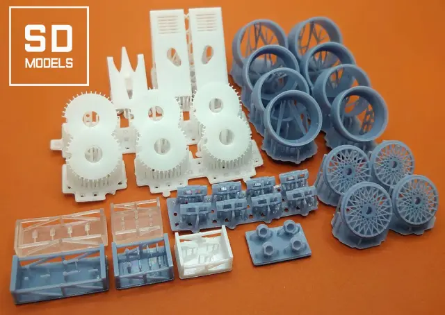 SD MODELS 1/24 3Dプリントパーツ  ポルシェ 962C プライベーター仕様　追加パーツ ハセガワ対応　SD-P04