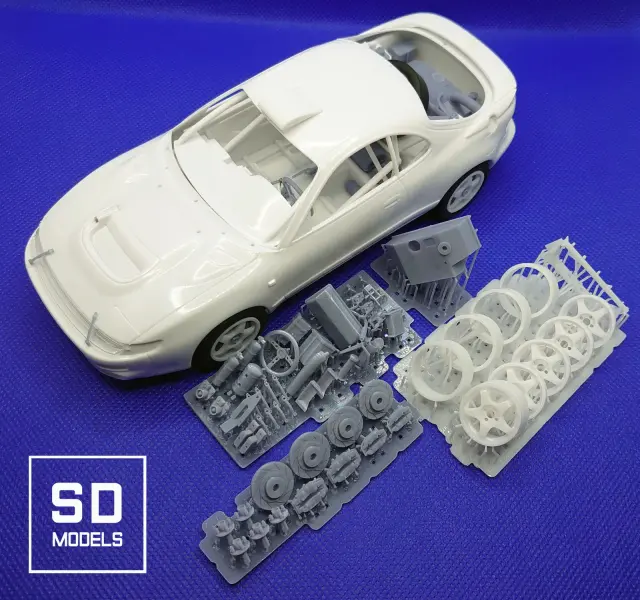 [予約] SD MODELS 1/24 3Dプリントパーツ  トヨタ セリカ ST185 1993 ターマック仕様 追加パーツセット ハセガワ対応　SD-T02_1