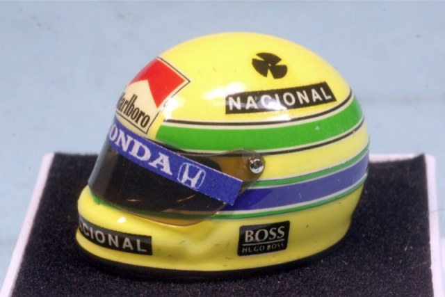 JFクリエーション 1/12 ヘルメット アイルトン・セナ 1989