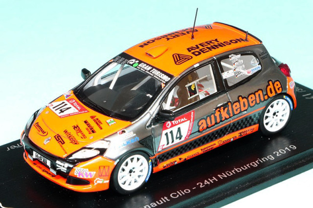 スパーク 1/43 ルノー クリオ "autkleben de" ニュルブルクリンク 24h 2019 No.114　SG545