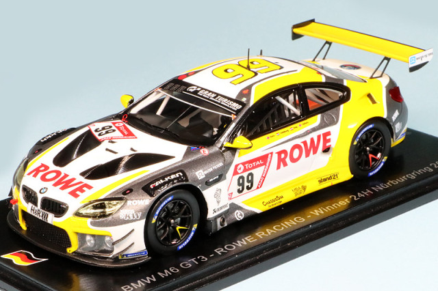 スパーク 1/43 BMW M6 GT3 ROWE RACING ニュルブルクリンク 24h 2020 Winner No.99　SG680