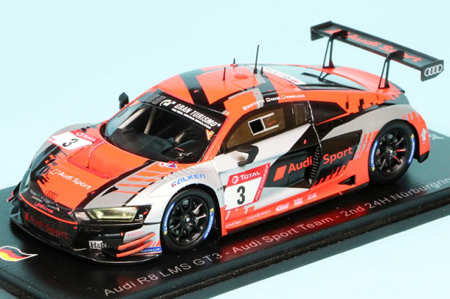 スパーク 1/43 アウディ R8 LMS GT3 Audi Sport Team ニュルブルクリンク 24h 2020 2nd No.3　SG681