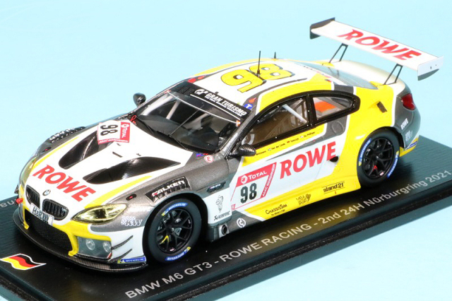 スパーク 1/43 BMW M6 GT3 ニュルブルクリンク 24h 2021 2nd No.98　SG751