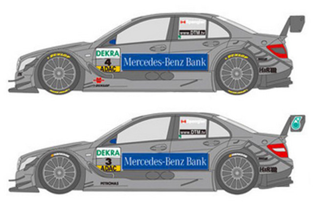シュンコーモデル 1/24 メルセデス Cクラス 2009 DTM 2010-11 フルスサポンサーデカール  (リアル対応)　SHK-D155