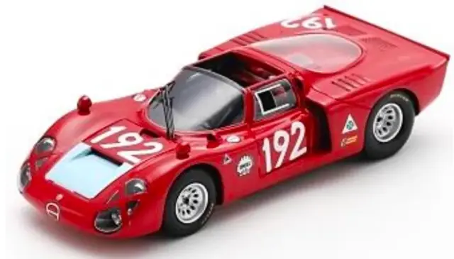 [予約] スパーク 1/43 アルファロメオ T33-2 No.192 3位 1968 タルガ・フローリオL. Bianchi - M. Casoni　SI034