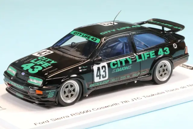 スパーク 1/43 フォード シエラ RS500 コスワース No.43 JTC筑波 レース・ド・ニッポン 7位 1990 依田敏郎／長坂尚樹　SJ078