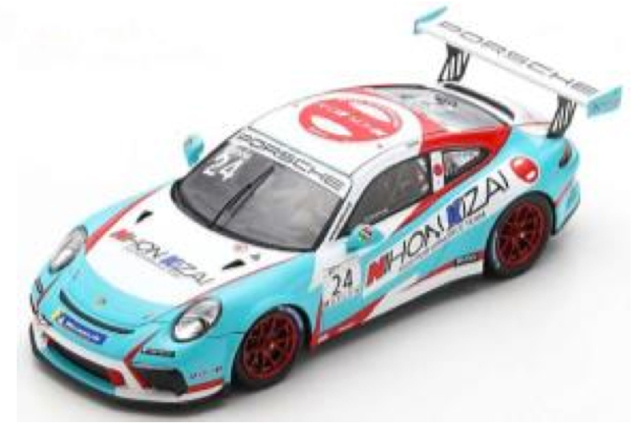 スパーク 1/43 ポルシェ 911 GT3 Cup カレラカップ ジャパン 2020 チャンピオン No.24　SJ099