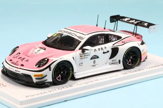 スパーク 1/43 ポルシェ 911 GT3 R No.6 オリジン・モータースポーツ 鈴鹿1000km 2025 5位 L. ハインリヒ / A. ピカリエロ / B. ブース　SJ184