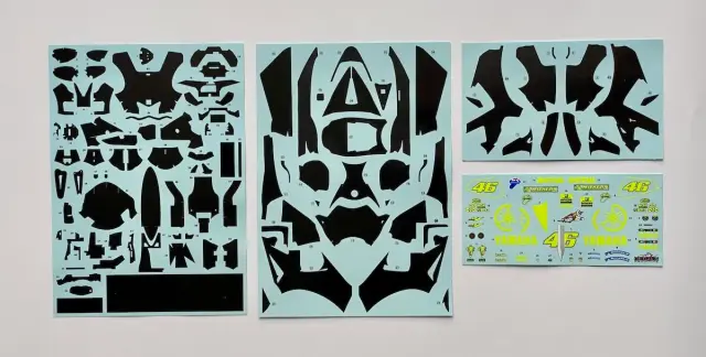 [予約] SK decal 1/12 ヤマハ YZR-M1 モトGP セパン テスト 2007 V.ロッシ フルデカール BEEMAX対応　SK12004