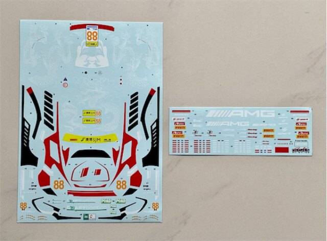 SK Decal 1/24 メルセデス AMG GT3 FIA-GT マカオ 2019 フルデカール タミヤ対応 No.88　SK24133