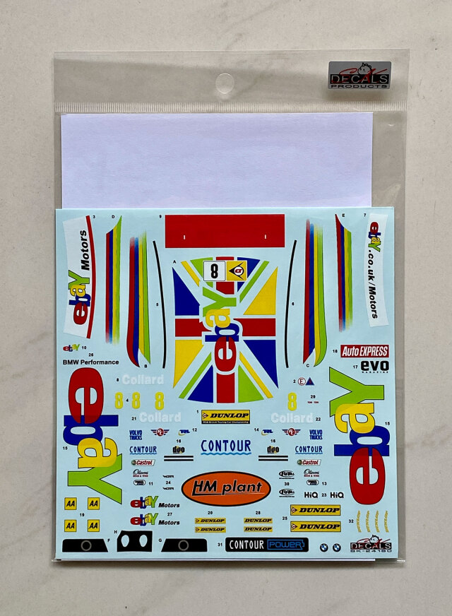 SK Decal 1/24 BMW 320si E90 BTCC ノックヒル GP 2012 No.8 フル