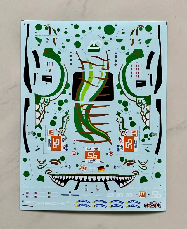 SK Decal 1/24 ポルシェ 911 RSR-19 AOレクシィ FIA WEC ルマン 2023 No.95　SK24199