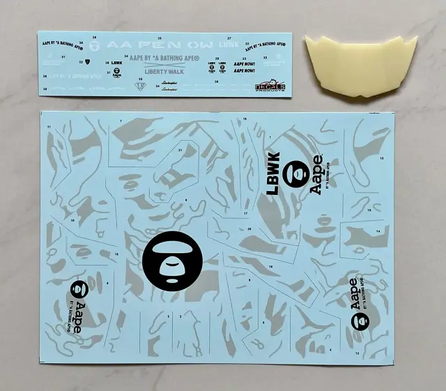 SK decal 1/24 LB-WORKS ランボルギーニ アヴェンタドール Ver.2 Aape レジンパーツ付き フルデカール　SK24208
